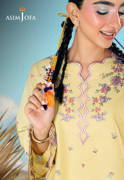 AJSBDP-10 Embroidered Lawn Stitched 2pcs