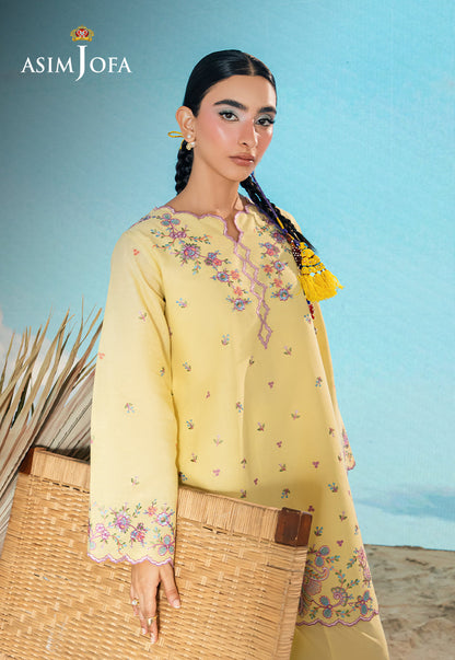 AJSBDP-10 Embroidered Lawn Stitched 2pcs