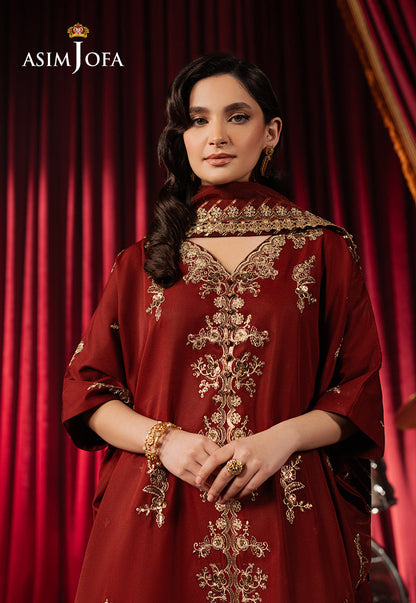 AJPF-12 EMBROIDERED SILK 3 PCS