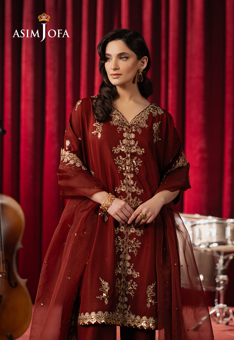 AJPF-12 EMBROIDERED SILK 3 PCS
