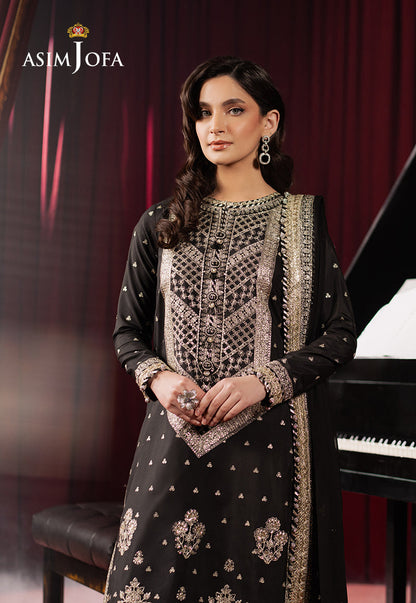 AJPF-01 EMBROIDERED SILK 3 PCS