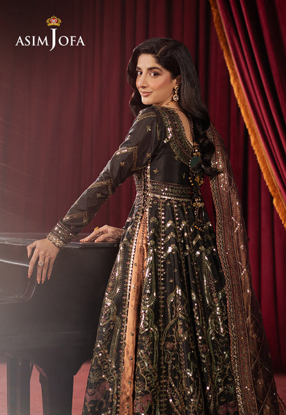 AJPF-38 EMBROIDERED SHIMMER SILK 3 PCS