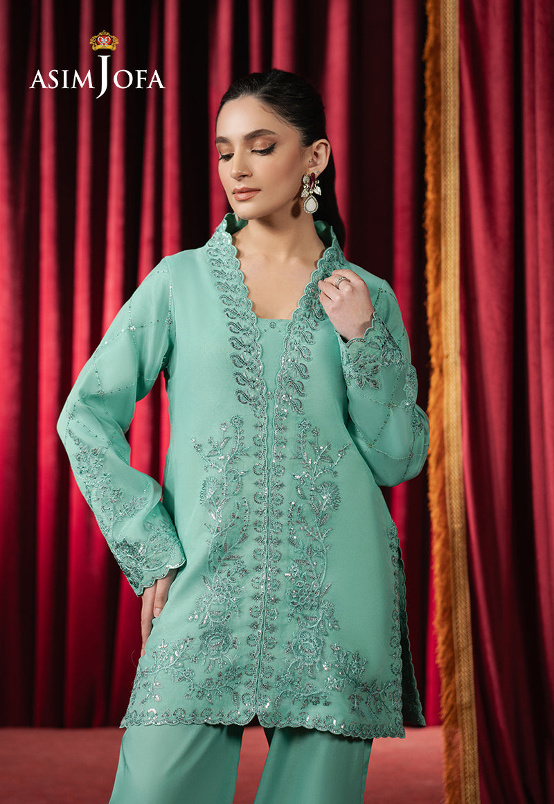 AJPF-11 EMBROIDERED ORGANZA 2 PCS