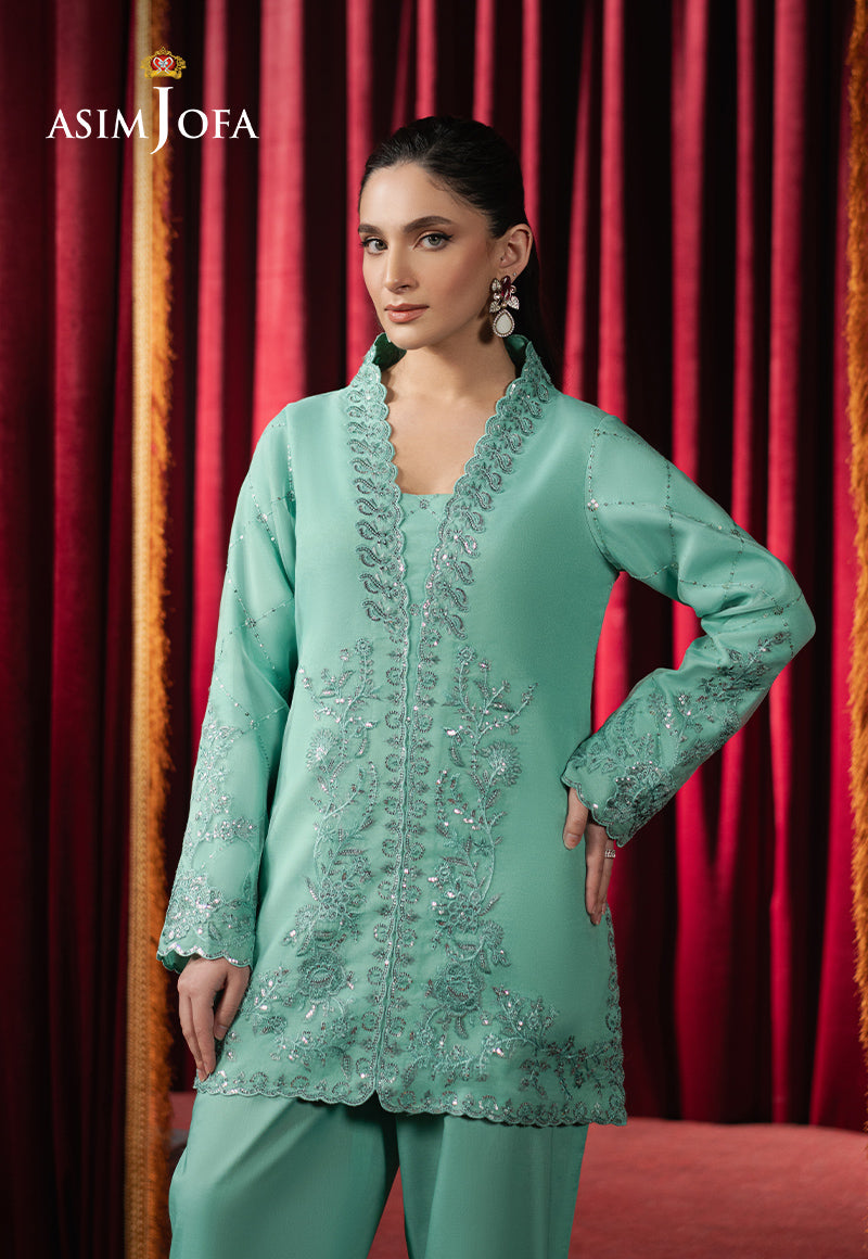 AJPF-11 EMBROIDERED ORGANZA 2 PCS