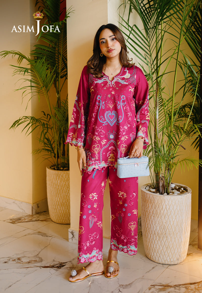 AJPBC-10 Printed Cambric Stitched 2 Pcs