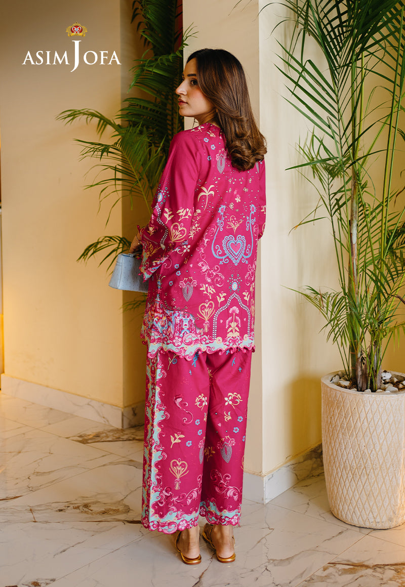AJPBC-10 Printed Cambric Stitched 2 Pcs