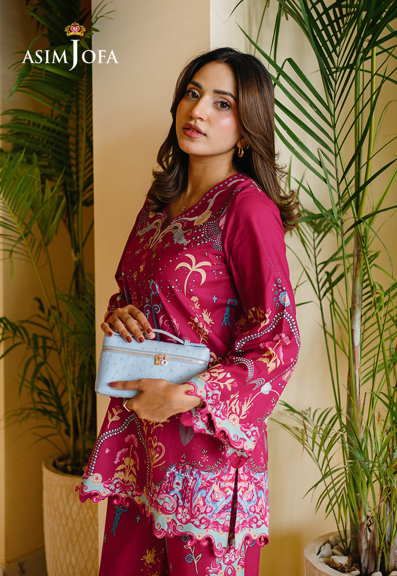 AJPBC-10 Printed Cambric Stitched 2 Pcs
