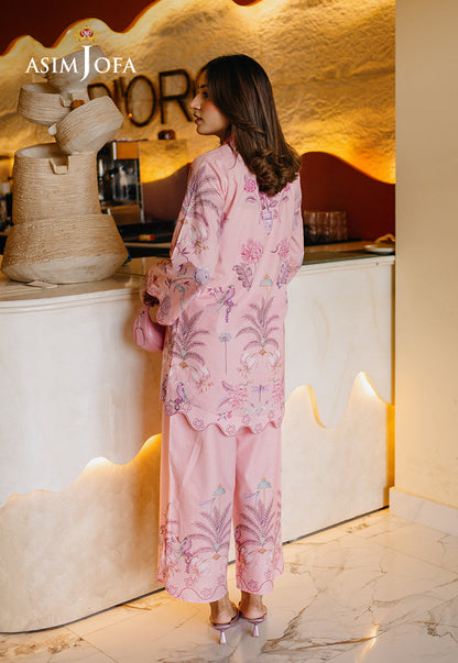 AJPBC-01 Printed Cambric Stitched 2 Pcs