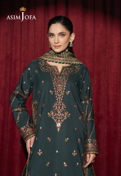 AJPF-05 EMBROIDERED SILK 3 PCS