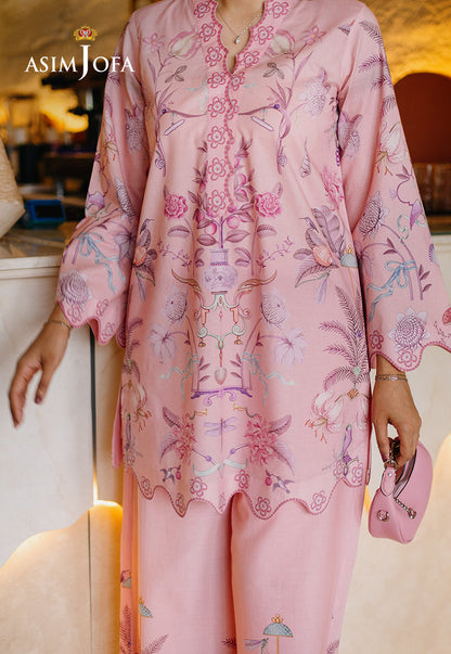AJPBC-01 Printed Cambric Stitched 2 Pcs