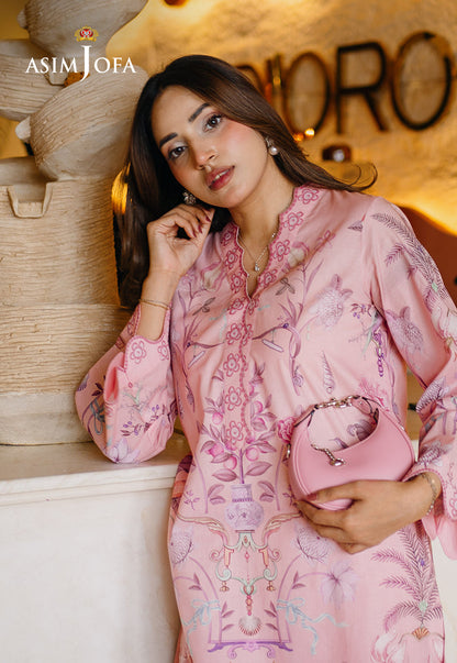 AJPBC-01 Printed Cambric Stitched 2 Pcs