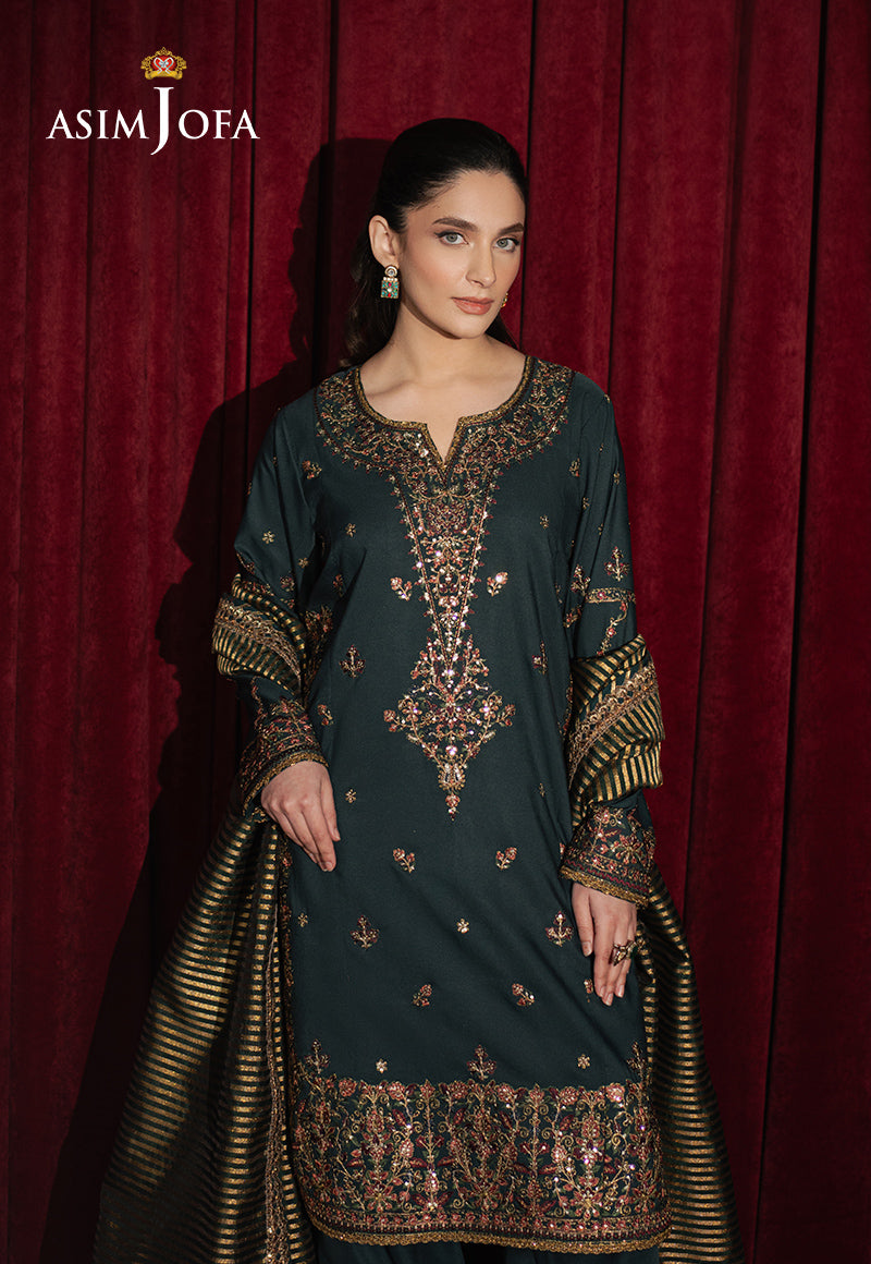AJPF-05 EMBROIDERED SILK 3 PCS