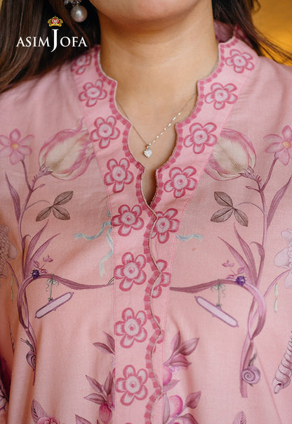 AJPBC-01 Printed Cambric Stitched 2 Pcs