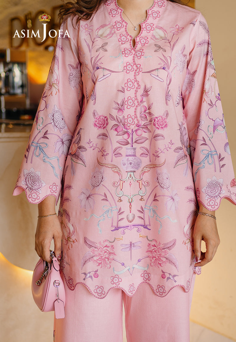 AJPBC-01 Printed Cambric Stitched 2 Pcs