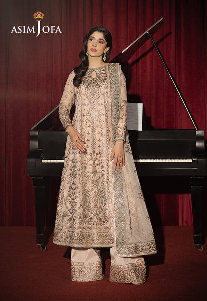 AJPF-33 EMBROIDERED ZARI NET AYUDHIA 3 PCS