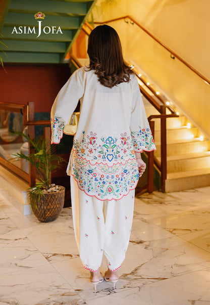 AJPBC-07 Printed Cambric Stitched 2 Pcs