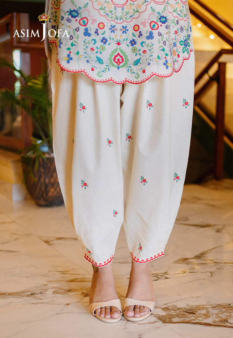 AJPBC-07 Printed Cambric Stitched 2 Pcs