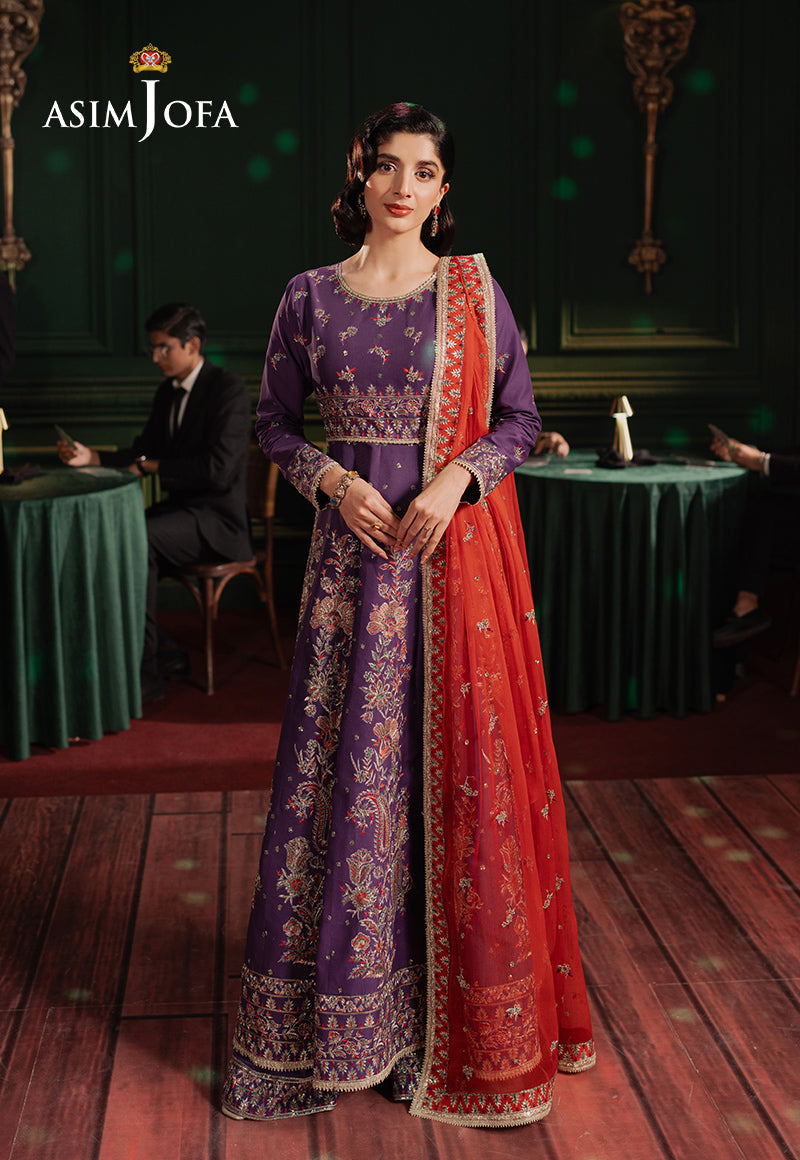 AJPF-23 EMBROIDERED LAWN SILK 3 PCS