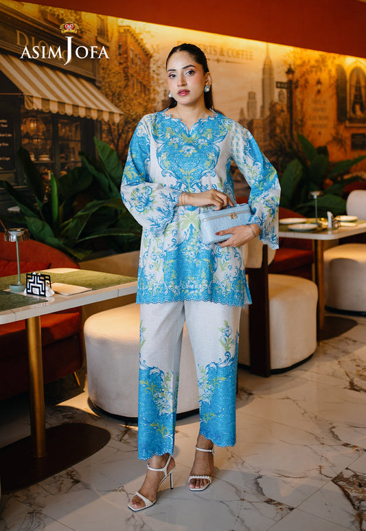AJPBC-06 Printed Cambric Stitched 2 Pcs