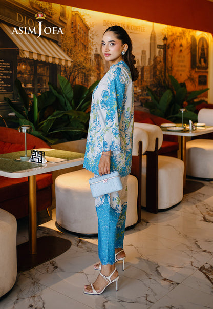 AJPBC-06 Printed Cambric Stitched 2 Pcs
