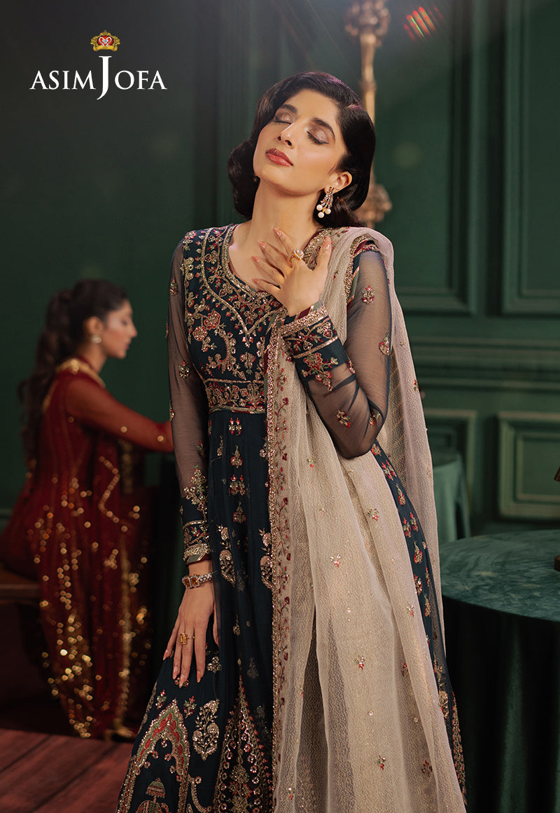 AJPF-39 EMBROIDERED CHIFFON 2 PCS