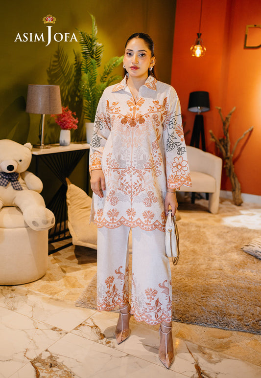 AJPBC-02 Printed Cambric Stitched 2 Pcs
