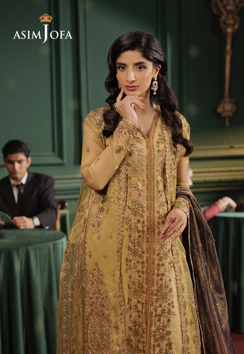 AJPF-26 EMBROIDERED ZARI NET 3 PCS