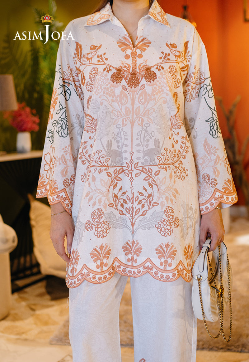 AJPBC-02 Printed Cambric Stitched 2 Pcs