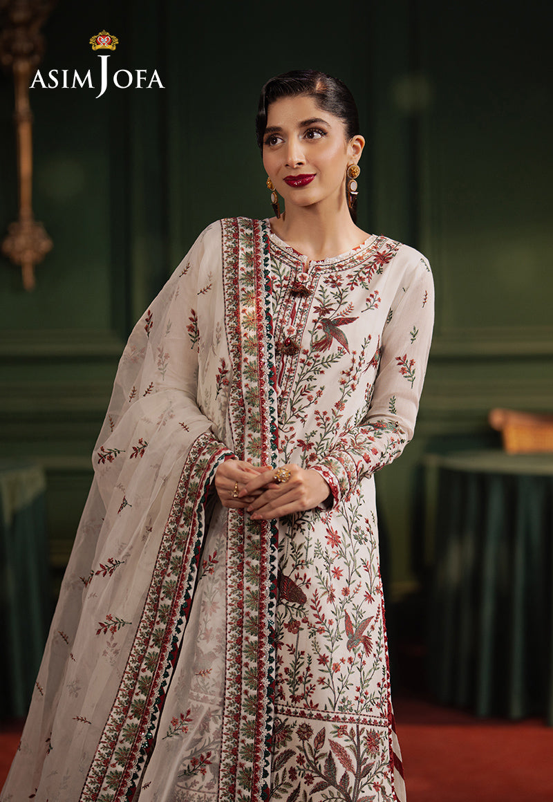 AJPF-30 EMBROIDERED COTTON NET 3 PCS