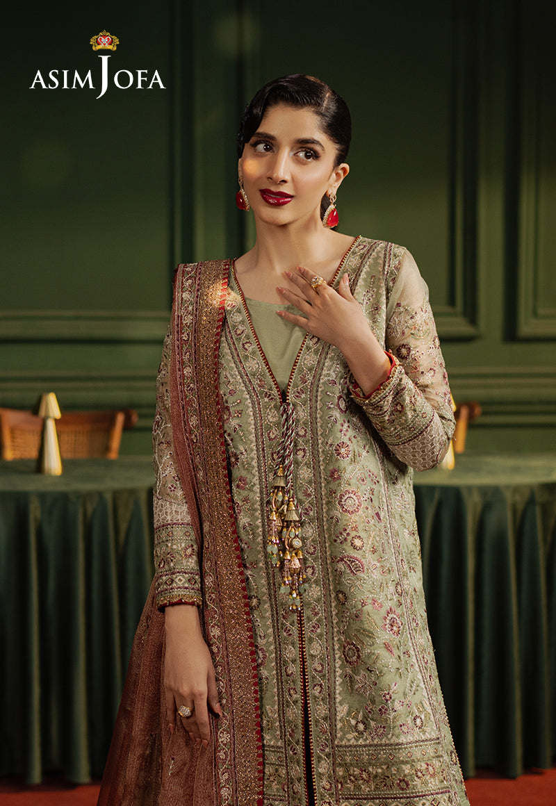 AJPF-35 EMBROIDERED ZARI KOTA SOFT NET 3 PCS