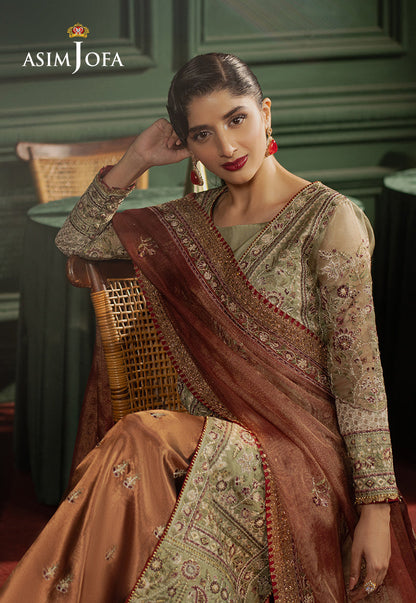 AJPF-35 EMBROIDERED ZARI KOTA SOFT NET 3 PCS