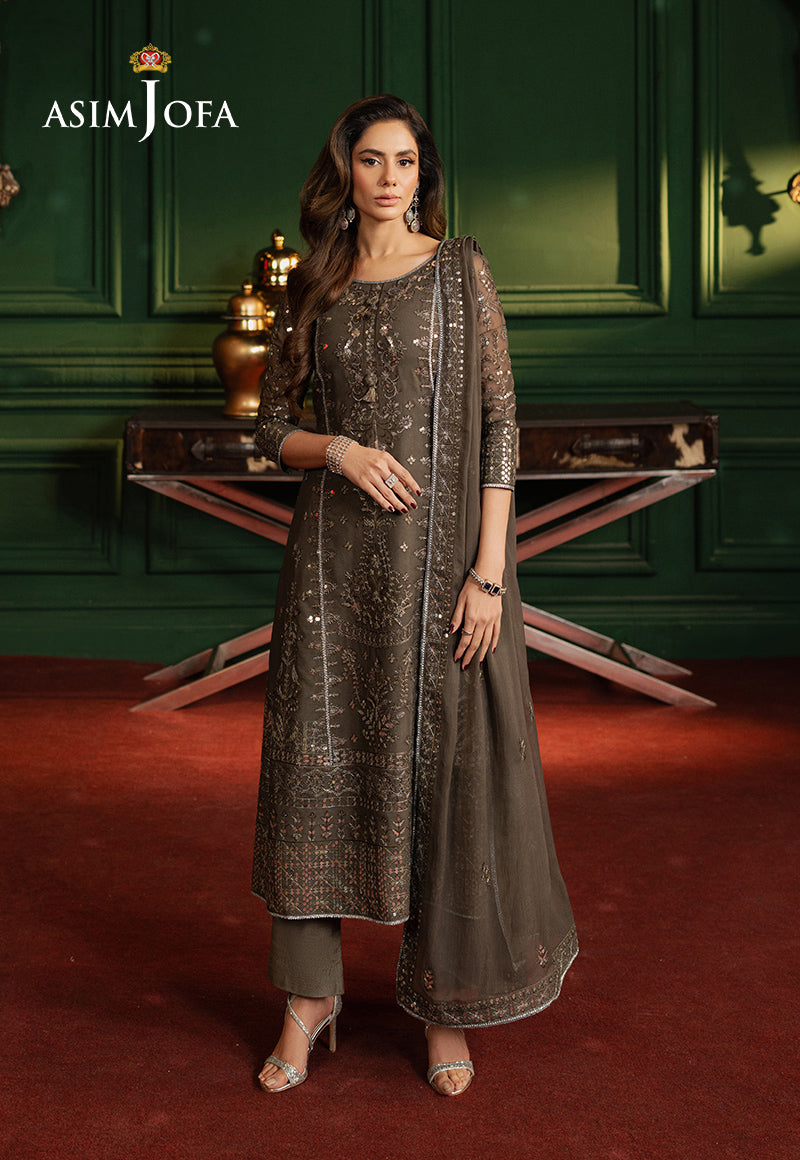 AJPF-21 EMBROIDERED CHIFFON 3 PCS
