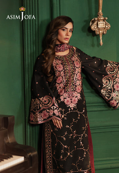 AJPF-19 EMBROIDERED SILK 3 PCS