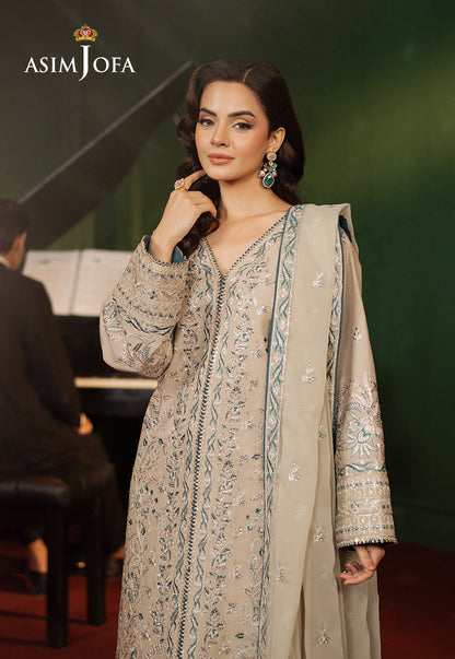 AJPF-29 EMBROIDERED SILK 3 PCS
