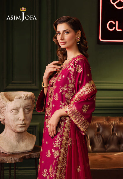AJPF-13 EMBROIDERED LAWN SILK 3 PCS