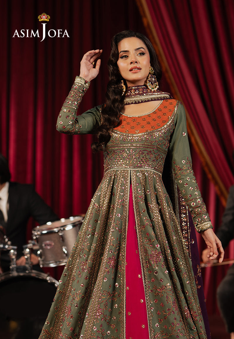 AJPF-37 EMBROIDERED SPUN RAW SILK 3 PCS