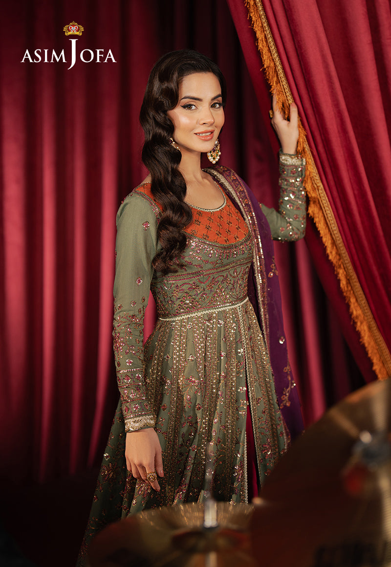 AJPF-37 EMBROIDERED SPUN RAW SILK 3 PCS