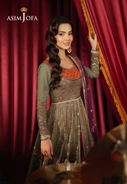 AJPF-37 EMBROIDERED SPUN RAW SILK 3 PCS