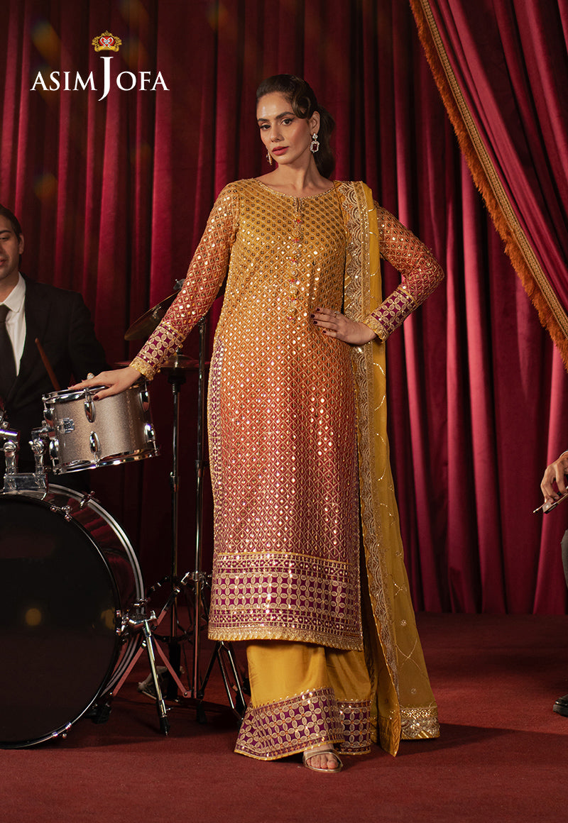 AJPF-25 EMBROIDERED CHIFFON 3 PCS