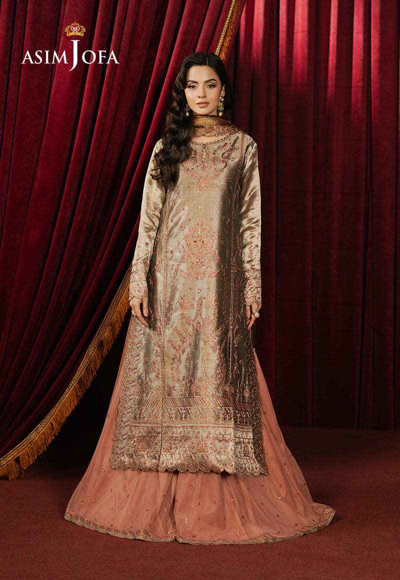 AJPF-16 EMBROIDERED ZARI TISSUE 3 PCS
