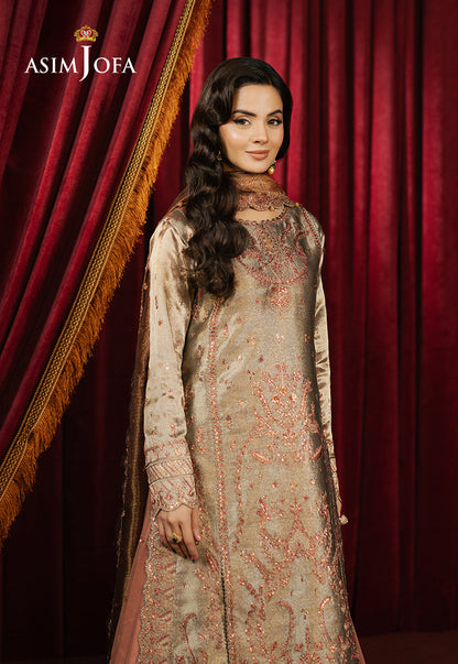 AJPF-16 EMBROIDERED ZARI TISSUE 3 PCS