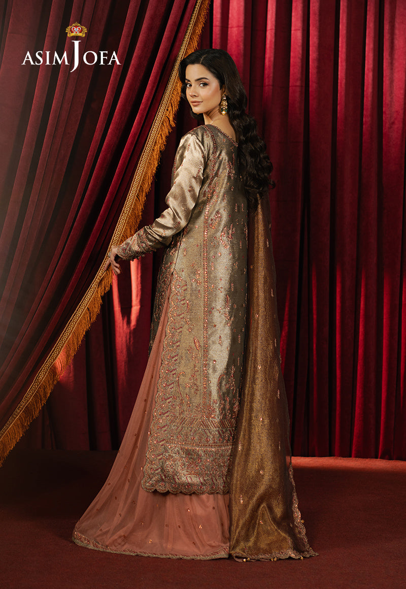 AJPF-16 EMBROIDERED ZARI TISSUE 3 PCS