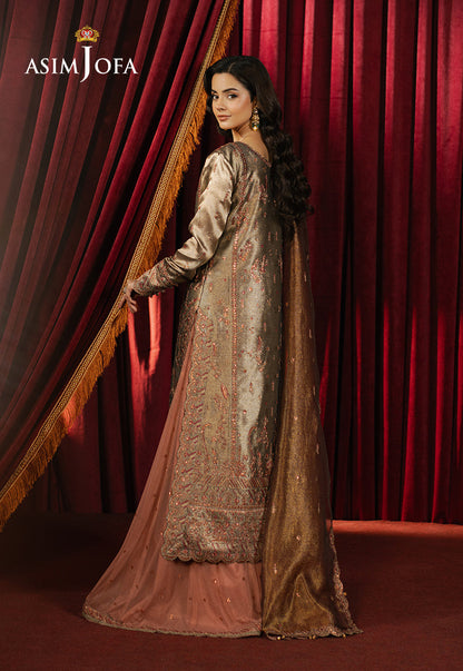 AJPF-16 EMBROIDERED ZARI TISSUE 3 PCS