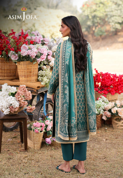 AJUUB-04 Printed Lawn 3 Pcs