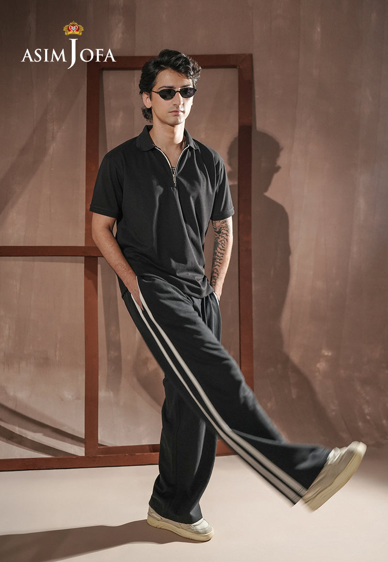 AJMPO-13 ZIPPER POLO T-SHIRT 1 PC