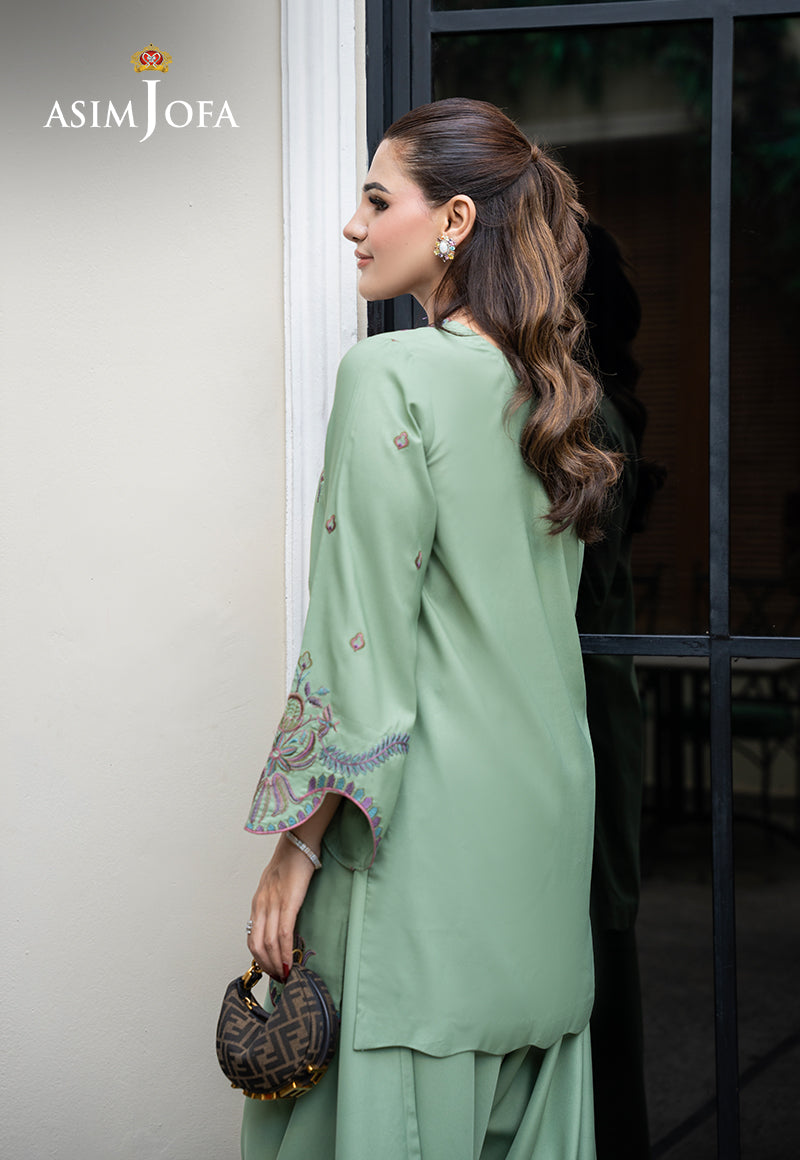 AJLPE-04 Embroidered Boski Silk Stitched 2pcs