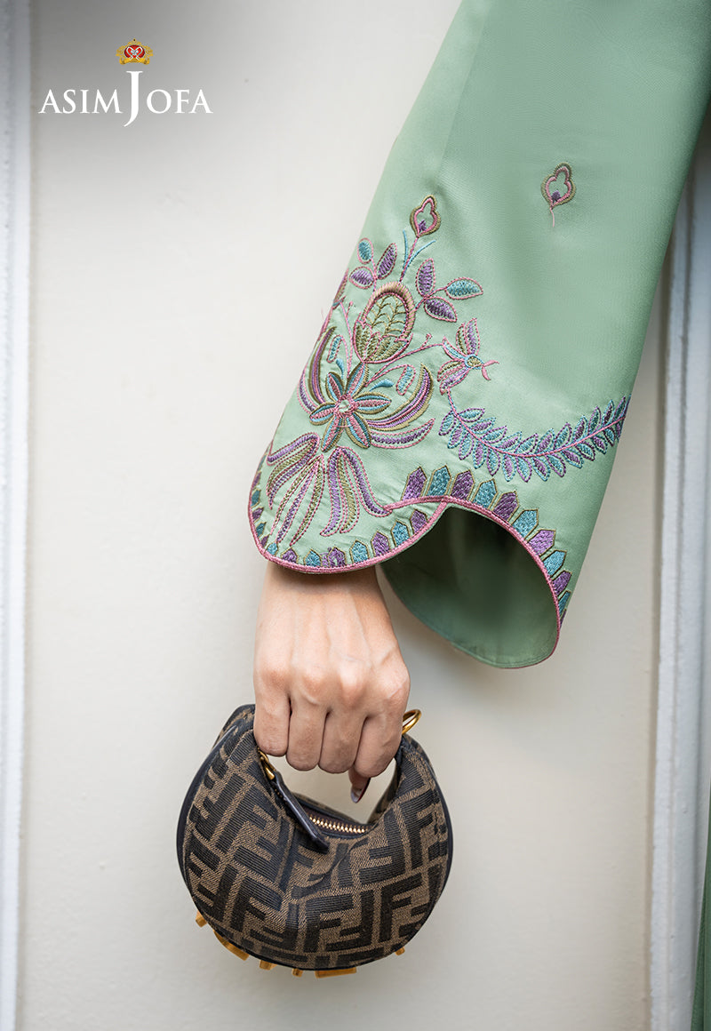AJLPE-04 Embroidered Boski Silk Stitched 2pcs