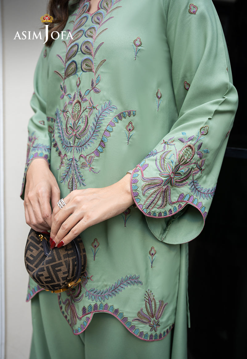 AJLPE-04 Embroidered Boski Silk Stitched 2pcs