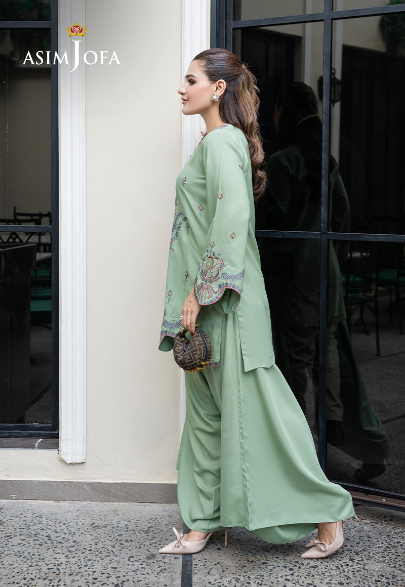 AJLPE-04 Embroidered Boski Silk Stitched 2pcs
