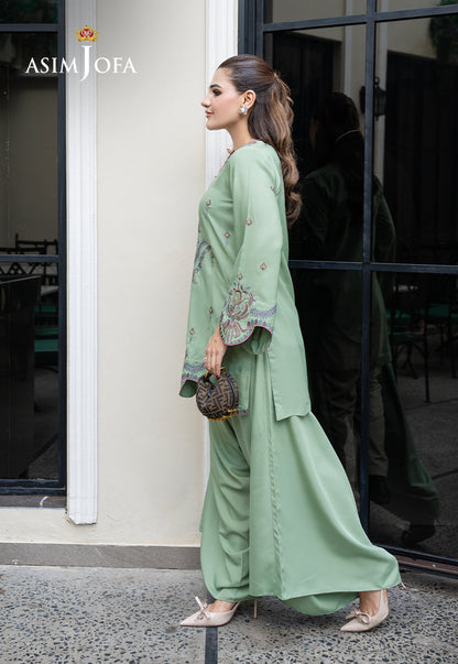 AJLPE-04 Embroidered Boski Silk Stitched 2pcs
